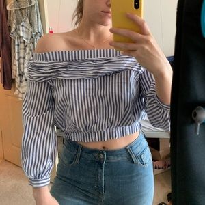 Off-shoulder blouse